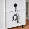 SoBuy ASK09-W Caisson de Bureau à roulettes, Support Imprimante Roulant, Organiseur Bureau, Meuble de Rangement Bureau, Caisson de Rangement avec 2 Tiroirs, 1 Porte Vitrée – 75 x 40 x 76 cm, Blanc
