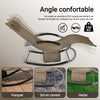 SoBuy OGS28-BRx2 Lot de 2 Chaise Longue Transat de Jardin Bascule avec Appui-tête Réglable et Pochette latérale | Prévente