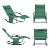 SoBuy OGS28-WD Chaise Longue Transat de Jardin Bascule avec Appui-tête Réglable et Pochette latérale