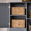 SoBuy BZR104-DG Colonne Salle de Bain Grise 171cm avec Panier à Linge, 6 Étagères et 2 Tiroirs, Anti-Basculement, 70kg – 60x37x171 cm