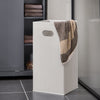 SoBuy BZR104-DG Colonne Salle de Bain Grise 171cm avec Panier à Linge, 6 Étagères et 2 Tiroirs, Anti-Basculement, 70kg – 60x37x171 cm