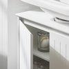 SoBuy BZR108-II-W Meuble sous Lavabo de Salle de Bain, Meuble sous évier, Meuble sous Vasque, Meuble évier de Cuisine, Housse Colonne lavabo avec 2 Portes, 60x30x60 cm, Blanc