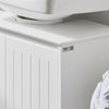 SoBuy BZR108-II-W Meuble sous Lavabo de Salle de Bain, Meuble sous évier, Meuble sous Vasque, Meuble évier de Cuisine, Housse Colonne lavabo avec 2 Portes, 60x30x60 cm, Blanc