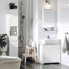 SoBuy BZR108-W Meuble sous Lavabo avec 2 Portes – 60×30×60 cm, Charge 30 kg, MDF E1, Blanc