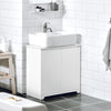 SoBuy BZR108-W Meuble sous Lavabo avec 2 Portes – 60×30×60 cm, Charge 30 kg, MDF E1, Blanc