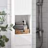 SoBuy BZR109-W Meuble Colonne de Salle de Bain - Armoire Haute de Salle de Bain Étroite avec Étagères Réglables et Compartiment Ouvert - Meuble de Rangement en Bois, Blanc, 30 x 170 x 30 cm
