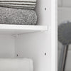 SoBuy BZR109-W Meuble Colonne de Salle de Bain - Armoire Haute de Salle de Bain Étroite avec Étagères Réglables et Compartiment Ouvert - Meuble de Rangement en Bois, Blanc, 30 x 170 x 30 cm