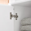 SoBuy BZR109-W Meuble Colonne de Salle de Bain - Armoire Haute de Salle de Bain Étroite avec Étagères Réglables et Compartiment Ouvert - Meuble de Rangement en Bois, Blanc, 30 x 170 x 30 cm