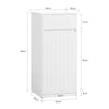 SoBuy BZR110-W Armoire à Linge, Corbeille à Linge, Meuble Bas de Salle de Bain, Armoire Toilette, Panier à Linge