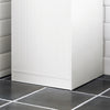 SoBuy BZR110-W Armoire à Linge, Corbeille à Linge, Meuble Bas de Salle de Bain, Armoire Toilette, Panier à Linge
