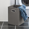SoBuy BZR110-W Armoire à Linge, Corbeille à Linge, Meuble Bas de Salle de Bain, Armoire Toilette, Panier à Linge