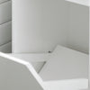 SoBuy BZR110-W Armoire à Linge, Corbeille à Linge, Meuble Bas de Salle de Bain, Armoire Toilette, Panier à Linge