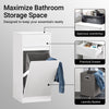 SoBuy BZR110-W Armoire à Linge avec 1 Porte – L40×P39×H86 cm, Charge 25 kg, MDF E1, Blanc