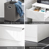 SoBuy BZR110-W Armoire à Linge avec 1 Porte – L40×P39×H86 cm, Charge 25 kg, MDF E1, Blanc