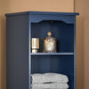 SoBuy BZR112-B Meuble Salle de Bain Colonne Rangement avec 3 Étagères Ouvertes, Armoire avec Porte et Tiroir Petit Meuble de Rangement Salle de Bain pour Espaces Réduits 35 x 30 x 170 cm