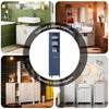 SoBuy BZR112-B Meuble Salle de Bain Colonne Rangement avec 3 Étagères Ouvertes, Armoire avec Porte et Tiroir Petit Meuble de Rangement Salle de Bain pour Espaces Réduits 35 x 30 x 170 cm