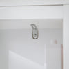 SoBuy BZR123-W Meuble Salle de Bain avec Panier à Linge Colonne Salle de Bain Rangement 145cm Meuble Rangement avec 2 Étagères Ouvertes et Panier à Linge Amovible Colonne Blanche pour Petits Espaces