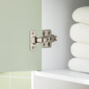 SoBuy BZR137-GR Colonne Salle de Bain étroite avec Sac à Linge Meuble de Salle de Bain Haut avec étagère, Armoire de Rangement Gain de Place pour WC Blanc et Vert 167x31x30cm