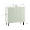 SoBuy BZR139-GR Meuble sous Lavabo Meuble sous Vasque avec 2 Portes et étagère réglable | Prévente