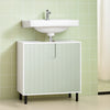 SoBuy BZR139-GR Meuble sous Lavabo Meuble sous Vasque avec 2 Portes et étagère réglable | Prévente