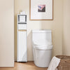 SoBuy BZR151-W Meuble de Salle de Bain pour Espaces Étroits - Armoire Meuble de Rangement Compact avec Étagère Réglable et Tiroir, pour Salle de Bain - Meuble Toilette en Bois, Blanc, 20x20x96 cm