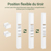 SoBuy BZR151-W Meuble de Salle de Bain pour Espaces Étroits - Armoire Meuble de Rangement Compact avec Étagère Réglable et Tiroir, pour Salle de Bain - Meuble Toilette en Bois, Blanc, 20x20x96 cm