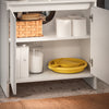 SoBuy BZR157-W Meuble sous Lavabo Salle de Bain Meuble de Rangement avec Étagères Ajustables, Résistant à l'Humidité, Idéal pour Petites Salles de Bain, Blanc, MDF 60x61x30cm