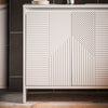 SoBuy BZR157-W Meuble sous Lavabo Salle de Bain Meuble de Rangement avec Étagères Ajustables, Résistant à l'Humidité, Idéal pour Petites Salles de Bain, Blanc, MDF 60x61x30cm