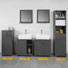 SoBuy BZR18-DG Meuble sous-Lavabo à 2 étages et 2 Portes