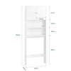 SoBuy BZR165-W Colonne Salle de Bain avec 3 Niveaux, pour Salle de Bain et WC, Rangement Optimisé, Design Fonctionnel, Usage Quotidien – L65×P20×H182 cm, Blanc
