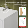 SoBuy BZR165-W Colonne Salle de Bain avec 3 Niveaux, pour Salle de Bain et WC, Rangement Optimisé, Design Fonctionnel, Usage Quotidien – L65×P20×H182 cm, Blanc