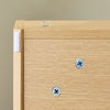 SoBuy BZR198-N Meuble Suspendu pour Lavabo avec Miroir Meuble sous Vasque avec Miroir Ensemble de Lavabo avec Miroir Meuble Lave-Mains avec Miroir, Couleur Bois