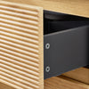 SoBuy BZR198-N Meuble Suspendu pour Lavabo avec Miroir Meuble sous Vasque avec Miroir Ensemble de Lavabo avec Miroir Meuble Lave-Mains avec Miroir, Couleur Bois