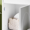 SoBuy BZR207-W Meuble Salle de Bain – Petit Armoire de Rangement avec Tiroir, Colonne de Salle de Bain en Bois, Meuble WC Rangement,Résistante à l’Humidité, Blanc, 42x30x93cm