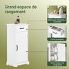 SoBuy BZR207-W Meuble Salle de Bain – Petit Armoire de Rangement avec Tiroir, Colonne de Salle de Bain en Bois, Meuble WC Rangement,Résistante à l’Humidité, Blanc, 42x30x93cm