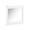 SoBuy BZR212-W Armoire Murale Salle de Bain avec Miroir Meuble Haut Salle de Bain Blanc 60x6x53,5cm en MDF E1 et Verre, Armoire de Toilette Murale avec Étagère