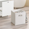 SoBuy BZR213-W Meuble Salle de Bain avec 3 Paniers à Linge Colonne de Rangement étroite 78x38x90 cm avec 1 Grand Panier Intégré & 2 Paniers en Tissu Amovibles – Armoire Salle de Bain Gain de Place