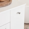 SoBuy BZR214-W Meuble Salle de Bain avec Panier à Linge Colonne de Rangement avec 1 Tiroir, et Compartiment Coulissant, Armoire de Salle de Bain Étanche 78x38x90cm Idéal pour WC, Lavabo, Toilettes