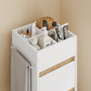 SoBuy BZR225-WN Colonne de Salle de Bain sur Roulettes avec Tiroir – Porte et Étagère, Rangement Vertical – 33×30×91 cm, Blanc