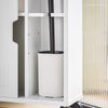 SoBuy BZR31-W Armoire de Salle de Bain Étroit avec roulettes – Meuble de Salle de Bain avec Portes Coulissantes – Polyvalente Armoire de Côté pour Petits Espaces, 52 x 68 x 17 cm, Blanc