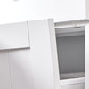 SoBuy BZR33-II-W Meuble Panier à Linge 2 Compartiments 45L – 2 Tiroirs, Gain de Place Salle de Bain, Blanc