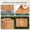 SoBuy BZR34-II-SH Colonne Salle de Bain Ultra-Étroite en Pin Massif, 4 Étagères Réglables et 1 Tiroir, Anti-Basculement, 25kg – 20x20x180 cm, Couleur Bois