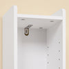 SoBuy BZR34-K-W Meuble Salle de Bain Colonne de Rangement Petit Meuble Haut avec Porte et Tiroir Armoire Salle de Bain Résistant à l’Humidité - Rangement WC et Toilettes Compact 20x20x145cm