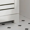SoBuy BZR41-W Meuble de Salle de Bain Gain de Place avec Portes à Persienne, Étagères Réglables en MDF, 60x30x82 cm, Meuble de Rangement Armoire Multifonction et Compact