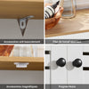 SoBuy BZR41-W Meuble de Salle de Bain Gain de Place avec Portes à Persienne, Étagères Réglables en MDF, 60x30x82 cm, Meuble de Rangement Armoire Multifonction et Compact