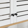 SoBuy BZR42-W Meuble Haut de Salle de Bain avec 2 Portes