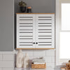 SoBuy BZR42-W Meuble Haut de Salle de Bain avec 2 Portes
