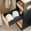 tiroirs pour organiser articles de toilette, papier