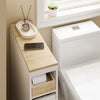 SoBuy BZR54-K-W Meuble WC Rangement 20 cm – 3 Tiroirs, Étagère Mobile, Roulettes Discrètes, Anti-Basculement – 60×20×82 cm, Blanc