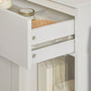 SoBuy BZR66-W Meuble Salle de Bain avec Panier à Linge Amovible, Tiroir et 2 Étagères pour Rangement - Meuble de Rangement Compact Blanc pour Salle de Bain, 66x37x95 cm